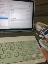 Miniteclado inalámbrico con Bluetooth para ipad, tableta, teléfono, iPad, ratón, para Samsung, Xiaomi, Android