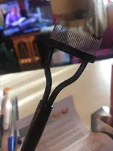 Separador de Peine de pestañas negro, maquillaje, rímel, rizador de pestañas, peine, cepillo de cejas, herramienta de aseo, herramienta AR1