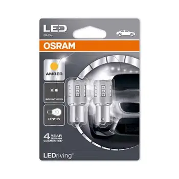 

7456YE-02B _ PL - Set 2 Osram driving bulbs®2 W 12V BA15s P21W Amber