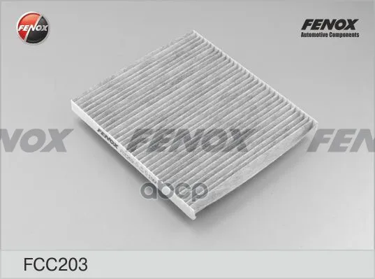 Фильтр Салонный Угольный Hyundai Solaris После 03.2012, Kia Rio Fcc203 FENOX арт. FCC203