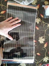 Lámina calefactora eléctrica infrarroja de fibra de cristal, lámina calefactora eléctrica de fibra de carbono de 220V y 50cm de ancho