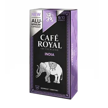 

India Coffee Royal 10 capsules Aluminum compatible Nespresso