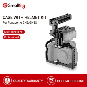 

SmallRig Cage with Helmet Kit for Panasonic Lumix GH5/GH5S/DMW-XLR1 Cage With Top Handle Kit -2052