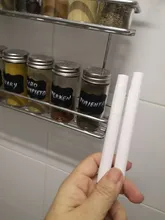 Bolígrafos de tiza líquida blanca, adhesivo para pared, pizarra, frasco de cocina práctico extraíble, papelería, 4/10 Uds., venta al por mayor