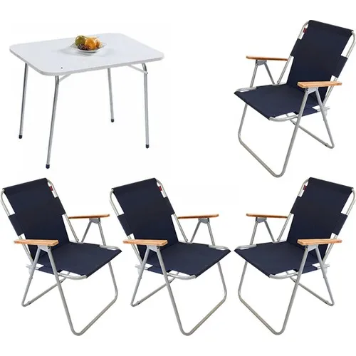 

Bofigo 60 X80 folding table + 4 PCs folding chair camping set garden balcony set