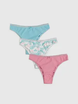 

Cotton Brazilian Panties 3'Lü