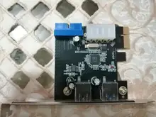 Hub Expansion-Card-Adapter Connecter Pci-E-Card USB3.0 Internal Kebidumei 20pin 2-Port