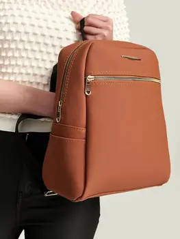 

Fashion 2020 Women's New Student Mini Backpack Leather Designer Retro Luxury Handbag Stylish Design