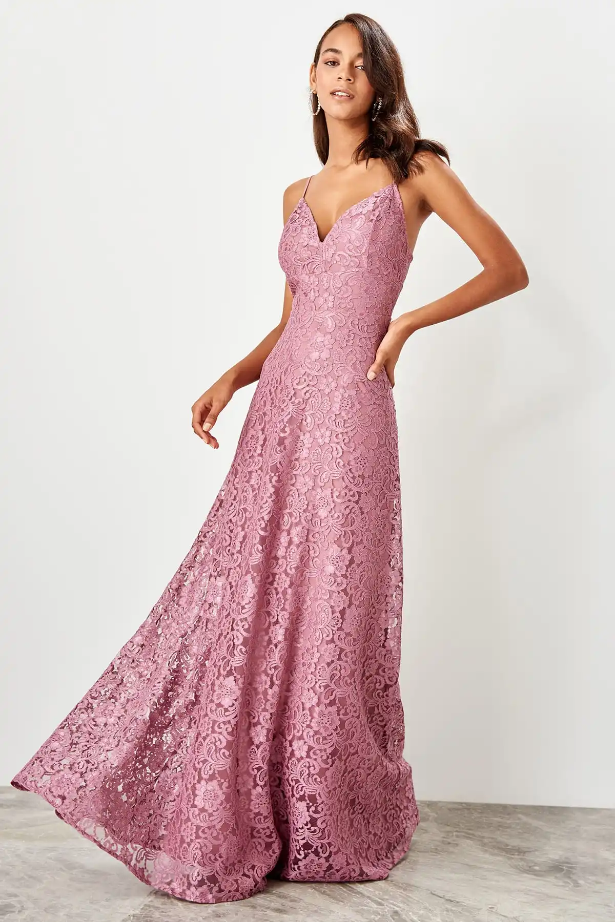 Кружевное Вечернее Платье Trendyol TPRSS19UT0184