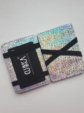 Cartera mágica con Clip para dinero, Cartera de cuero con Clip para tarjetas de identificación, delgada, ligera, con abrazadera, funda con banda elástica, Cartera de cuero elegante