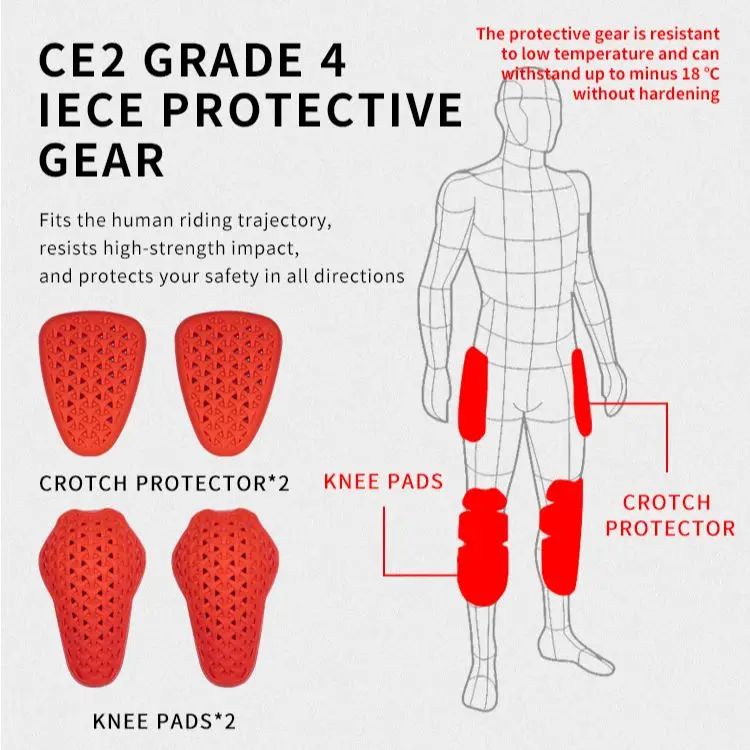 SFK Motorcycle Pants Summer Breathable CE Protection Armor Spandex Polyester Men Motorcycle Gear Accessory