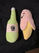 Funny Pet Toys Cartoon Cute Bite Resistant Plush Squeaky Toy Pet Chew Toy For Cats Dogs