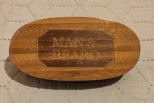 Cepillo para Barba Hemu Natural para hombre, masaje facial de bambú, barbas y bigotes para peinar, novedad de 2020