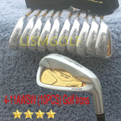 Новые клюшки для гольфа honma BERES IS-05 Железный набор для гольфа кованые утюги для гольфа 4-11AWSW(10 шт.) R/S/SR гибкий стальной/графитовый Вал
