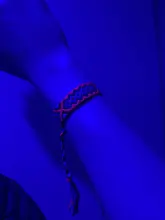 Pulsera trenzada de estilo étnico Retro bohemio, colorida, fluorescente, hecha a mano, cordón trenzado Multicolor