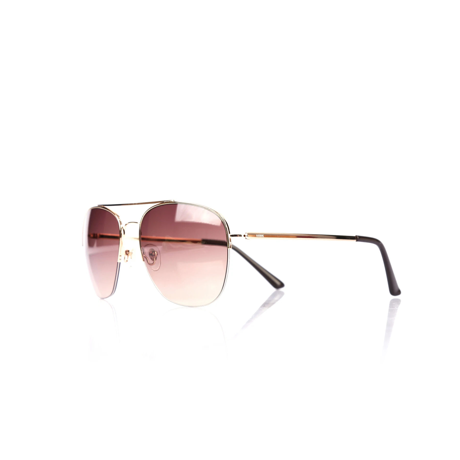 

Men's sunglasses hw 1820 01 metal gold organic square square 57-17-140 hawk