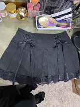 Sweetown-Falda plisada estilo gótico Y2K para mujer, minifaldas de estilo Punk, estética Vintage de los 90, ropa de calle negra para baile