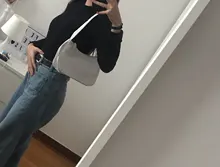 Bolso de piel sintética suave para mujer, bolsa de hombro pequeña de diseño a la moda, Color sólido Retro, Color púrpura