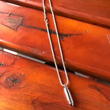 HiP Hop COLLAR COLGANTE de bala para hombre diseño de cadena de enlace 3 colores Dios te bendiga personalidad desenroscar pareja regalo para hombres