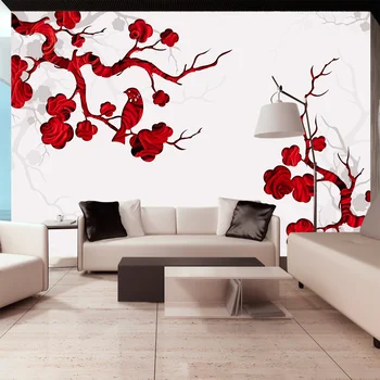 

Wall mural-Bush Red-100x70 cm