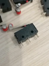 Mini Interruptor de Límite Micro palanca con rodillo de bisagra, 10 Uds.