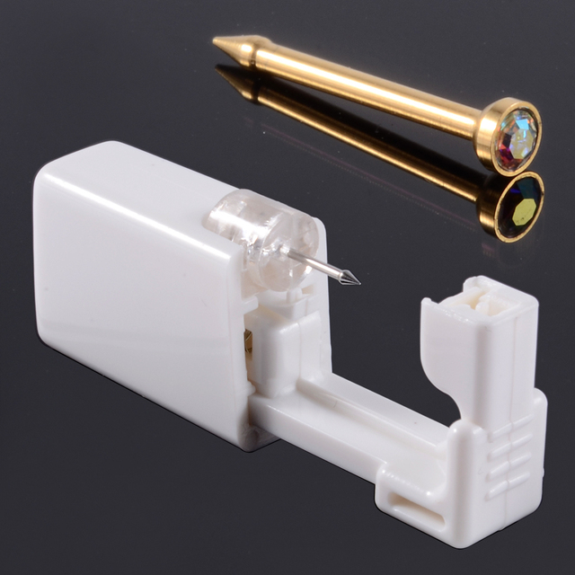 Unit Disposable Safe Sterile Piercing Unit For Gem Nose Studs Piercing Gun Piercer Tool Machine Kit Earring Stud Body Jewelry