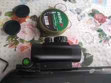 Mira telescópica para Rifle de caza táctica, visor óptico de 11mm y 20mm, punto rojo 1X40RD