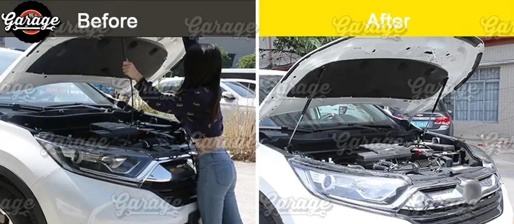 Стойки амортизатора капота для Honda CRV- нержавеющая сталь молдинг 1 комплект/2 шт украшение автомобиля стиль