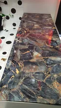 Contact Paper Granite Sticker Kitchen Countertop Black Marble Dark-Blue Removable Waterproof