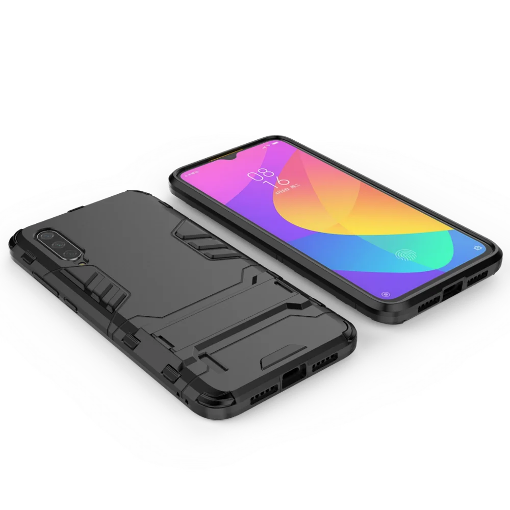 Чехол-подставка для Xiaomi mi 9 Lite/mi A3 Lite/CC9 Con soporte-чехол Гибридный противоударный Прочный