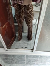 HugCitar-Pantalones de cintura alta con estampado de leopardo para mujer, leggings ceñidos al cuerpo, sexy y de moda para el club, otoño, invierno, 2020