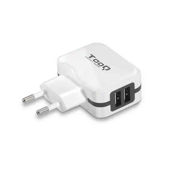 Сетевое зарядное устройство TooQ TQWC-1S02WT USB x 2 17W белый