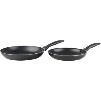 

CREALYS 524875 - Lot 2 pans-Aluminum-Ø 22/26 cm-all warmers except induction-Black