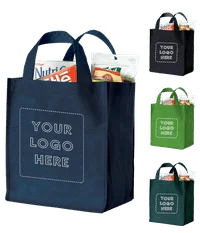 Medium Grocery 12 шт MOQ таможня напечатала Экологичная сумка для покупок Складная Сумка-тоут Бакалея сумка многоразового использования большой Ёмкость Нетканые Сумки из натуральной кожи - Цвет: Medium Grocery