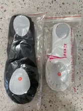 USHINE-Zapatillas planas de Yoga para gimnasio, zapatillas de Ballet de lona blancas, rosas, blancas y negras para niñas y mujeres