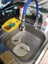 Kitchen Faucet Nozzle Sprayer Shower WATER-ROTATABLE-FILTER Stainless-Steel Splash-Proof