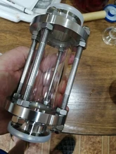 304-Stainless-Steel Fitting Tri-Clamp Sight Glass Homebrew Diopter Clover OD 38mm-Pipe