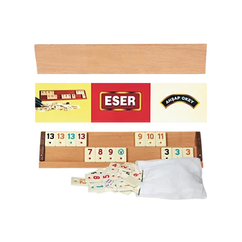 

Wooden and Plastic options Rummy Set Joker For Israel Fast Moving Rummy Tile Classic Board Game 2-4 People Israel Mahjong