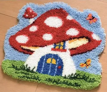 

0143942-pn mat (carpet technique) vervaco 'мухомор' 55x50 cm