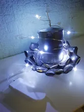 Lights Bedroom Decor Fairy-String Battery-Operated Led-Copper Outdoor Waterproof 10pcs