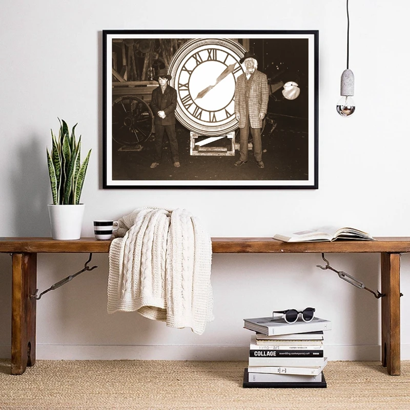 Back to the Future Prop 1885 Clock Photo Prints Wall Art Decor