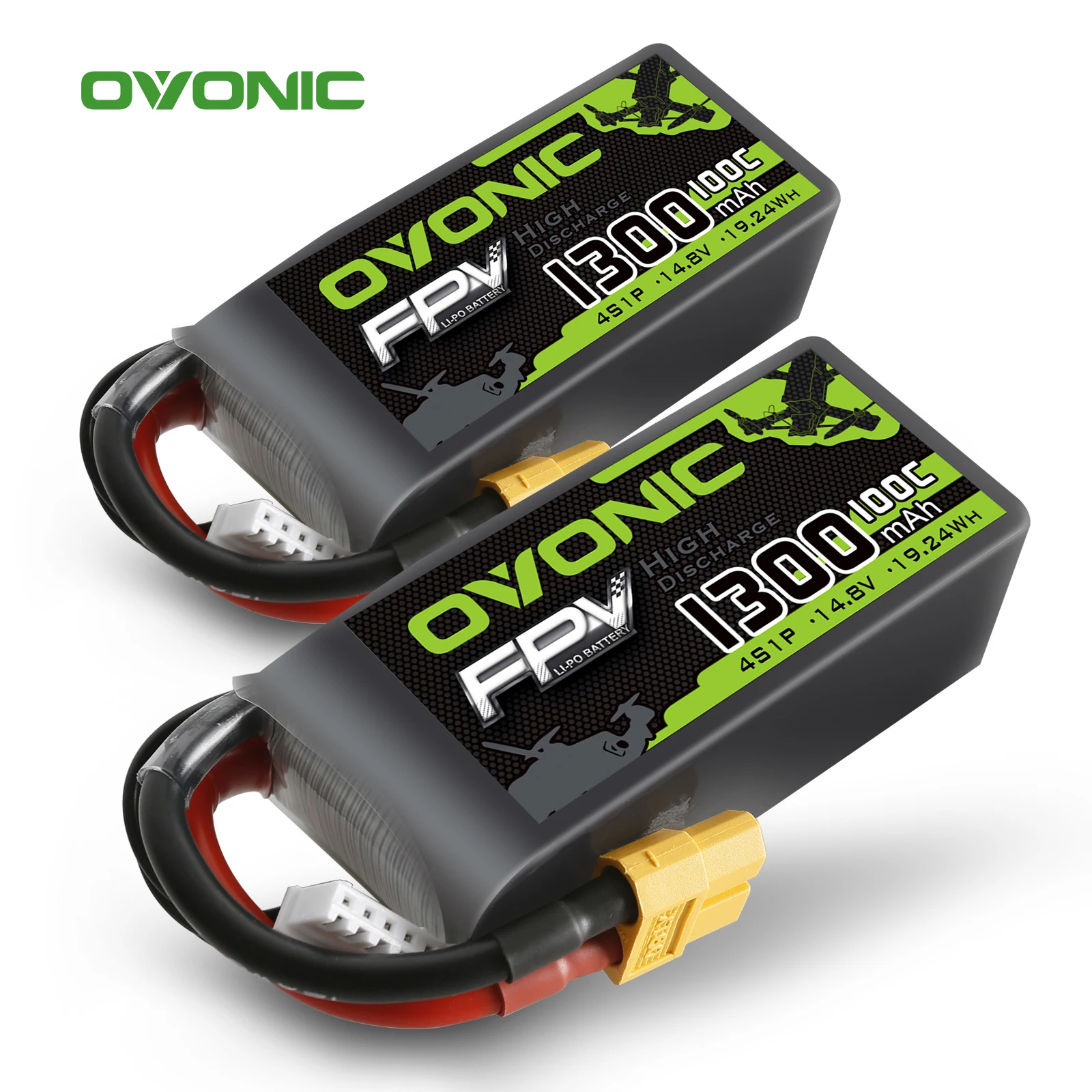 Ovonic Batería Lipo 100C 3S 6000mAh 11.1V con conector EC5 para arrma Ovonic Batería Lipo 100C 3S 6000mAh 11.1V con conector EC5 para arrma