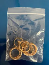 Tocona 8 unids/set, Anillos geométricos conjuntos de cristal claro de cadena de oro de piedra anillos de apertura para la joyería de las mujeres accesorios 9012