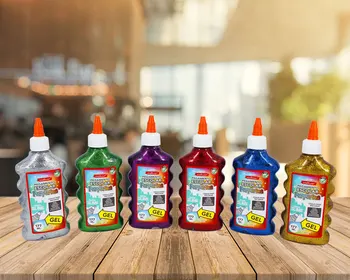 

Starplast Glue Gel liquid 177ml, with glitter, special for Slimes, ideal for making crafts Colores varied