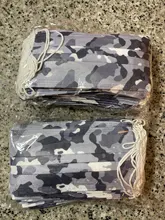 Mascarilla desechable no tejida de 3 capas, máscara de camuflaje para la boca, 10/50/100 Uds.