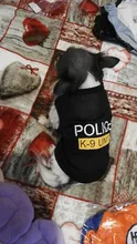 Traje de policía para Cosplay de perros y gatos, chaleco elástico negro, camiseta de cachorro, accesorios, ropa, disfraces