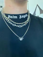 Palm Angels caqui de dibujos animados oso hombres amantes de las mujeres modelos de pareja de moda de algodón pantalón corto Casual manga T-camisa de cuello redondo