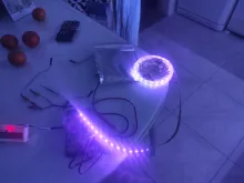 Tira de luces led impermeable para fiesta de fluorescencia, lámpara tipo cinta ultravioleta de 12V, de 395-405 nm, con luz negra 5050 2835 SMD, 60 led/m o 120 led/m ideal para DJ