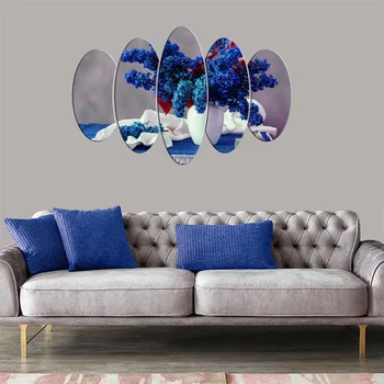

Blue Flower 5 Piece Mdf Table
