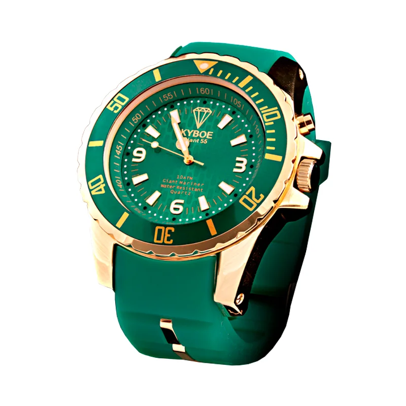 Kyboe Mannen Horloge Met Goud Op Rubber Strap|Quartz Watches| - AliExpress